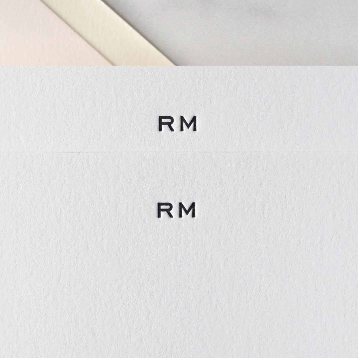 Minimalist Monogram Custom Note Cards