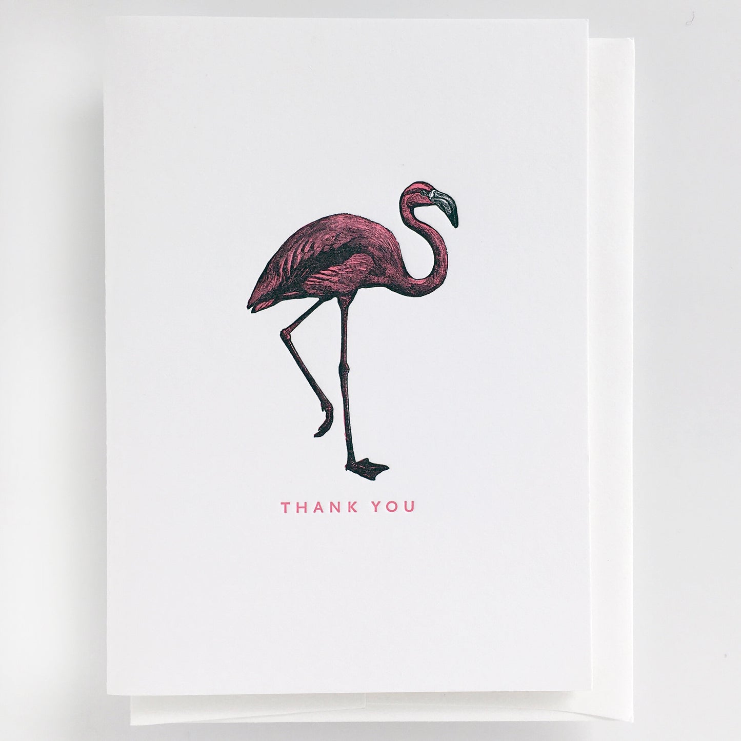 Flamingo Thank You Card