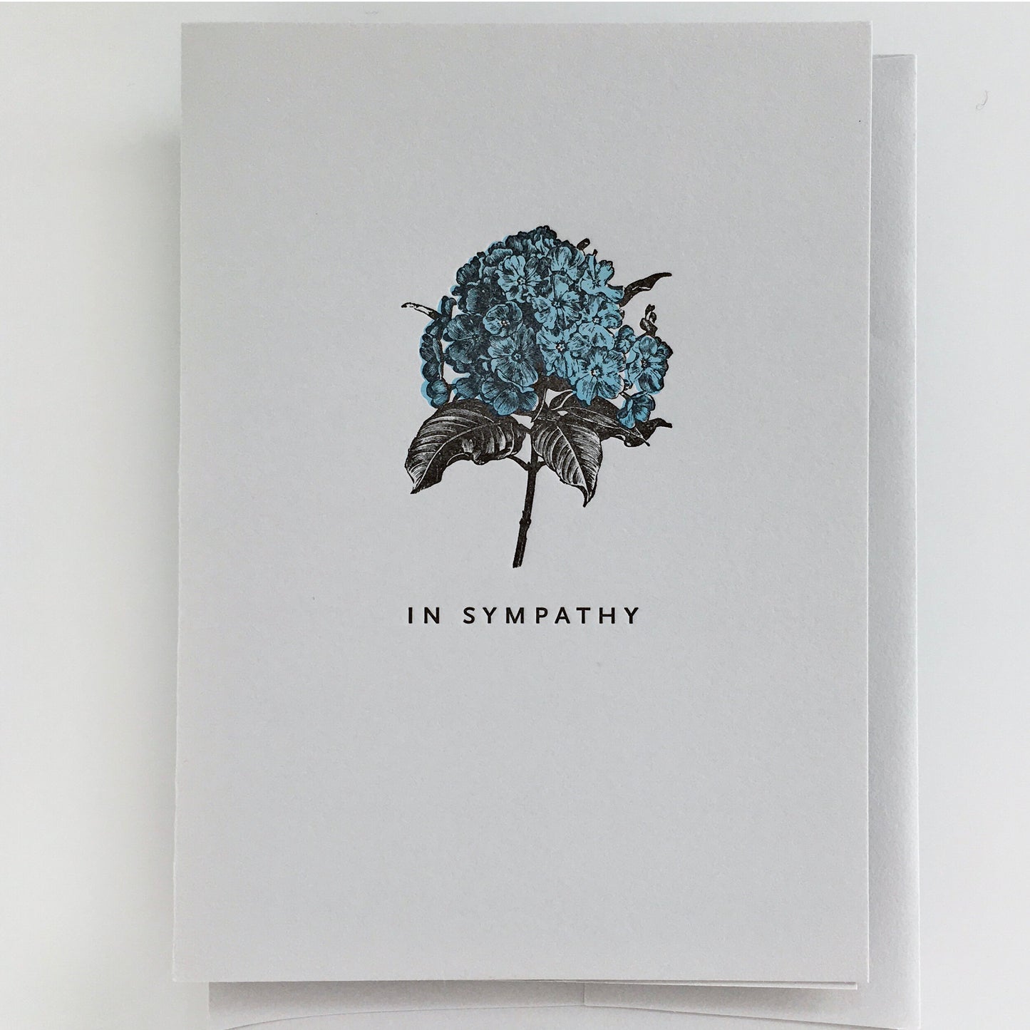 Hydrangea In Sympathy Card