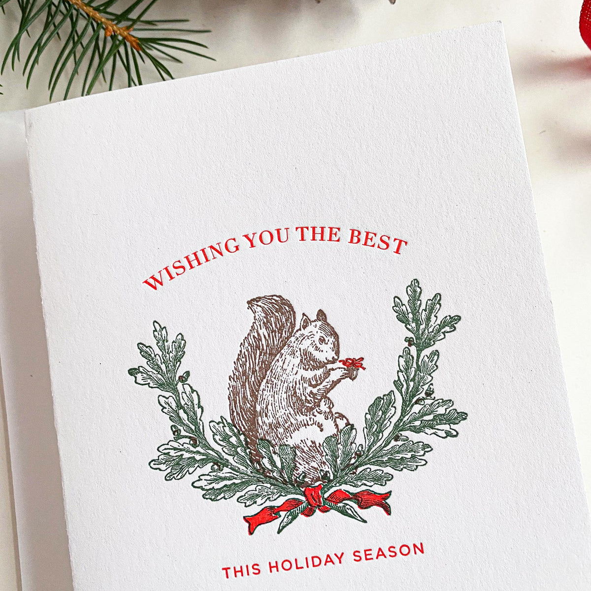 Holiday Squirrel Card