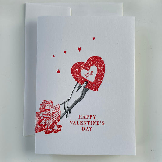 Heart in Hand Valentine's Day Card