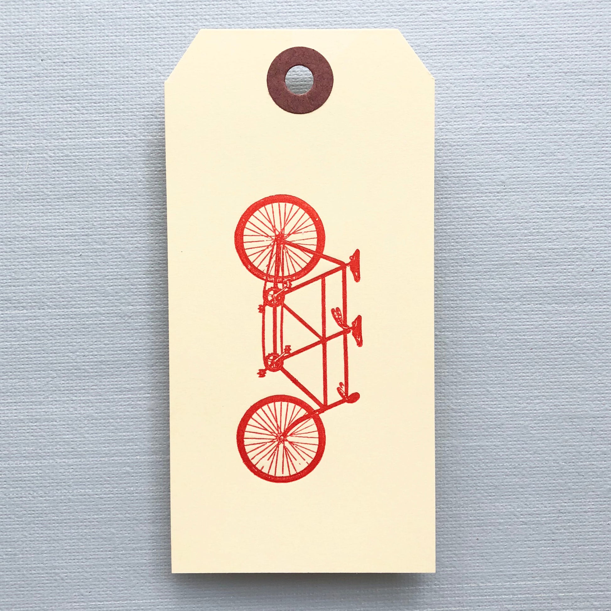 Tandem Bicycle Gift Tag