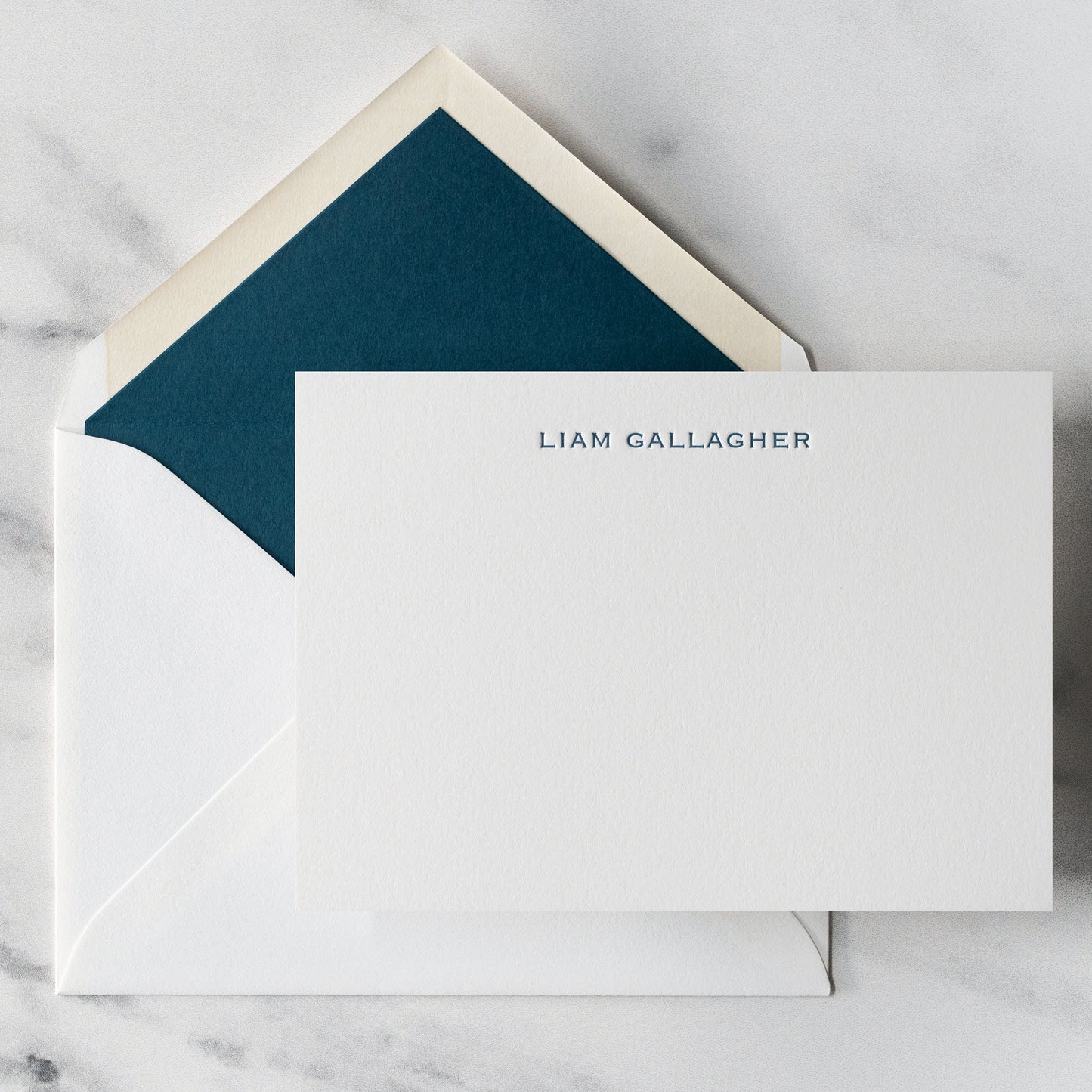 Copperplate Custom Note Cards