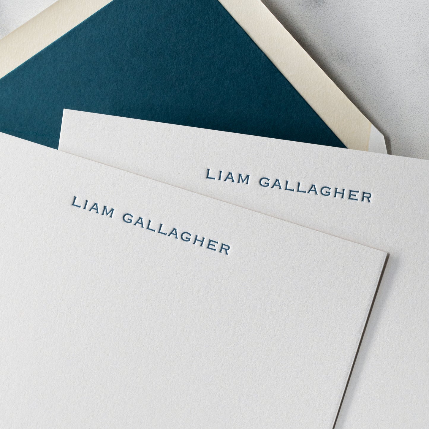 Copperplate Custom Note Cards