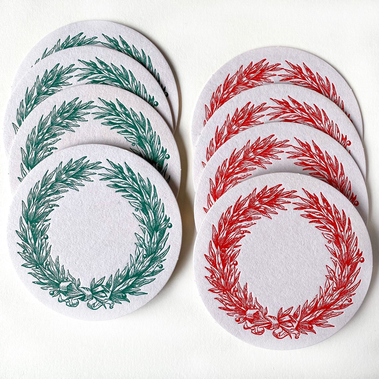 Holiday Wreath Coaster Set