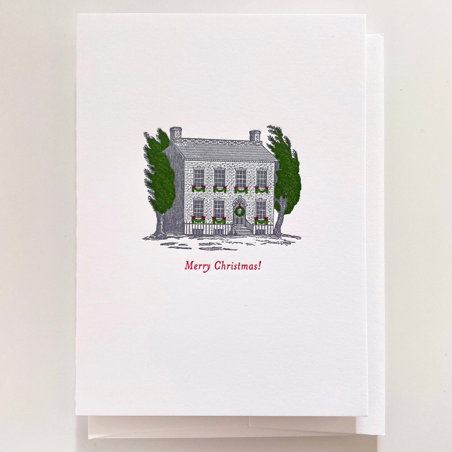 Christmas Home Letterpress Holiday Card