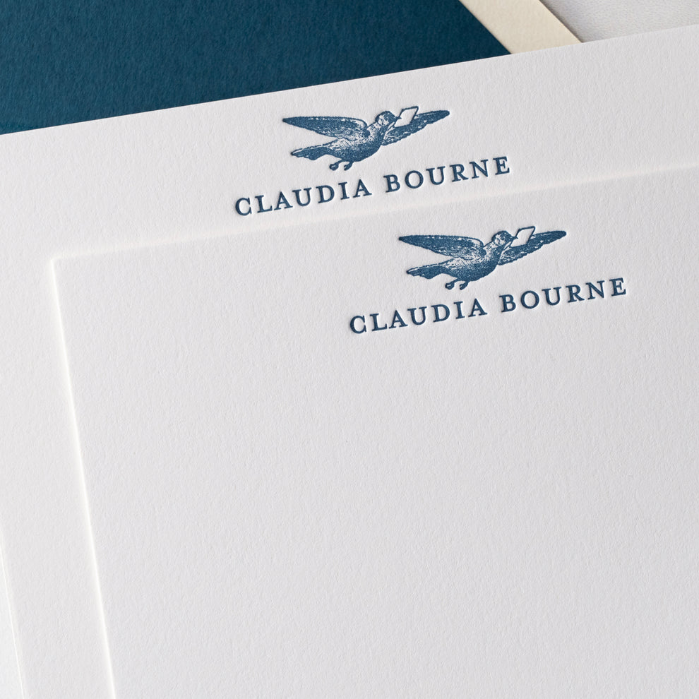 Illustrated Traditional Custom Note Cards – Sesame Letterpress Shop