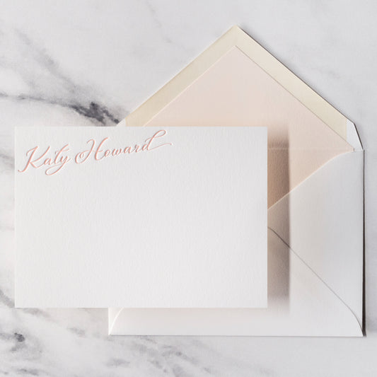 Modern Script Note Cards