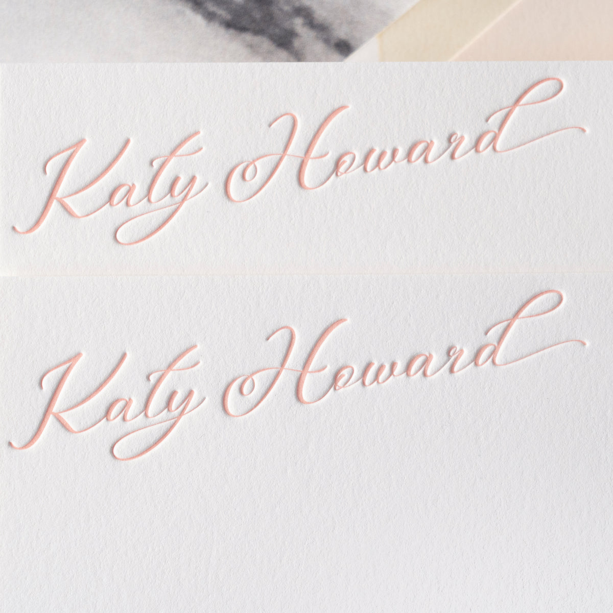 Script Cards Modern Script Note Cards – Sesame Letterpress Shop